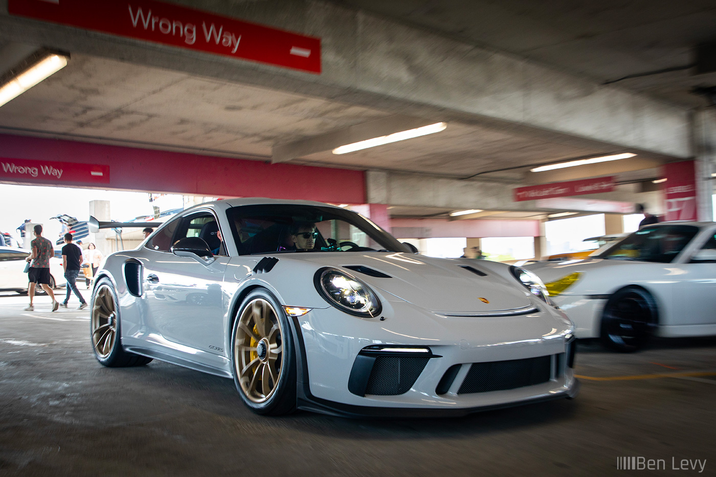 Grey Porsche 911 GT3 RS in Parking Garage