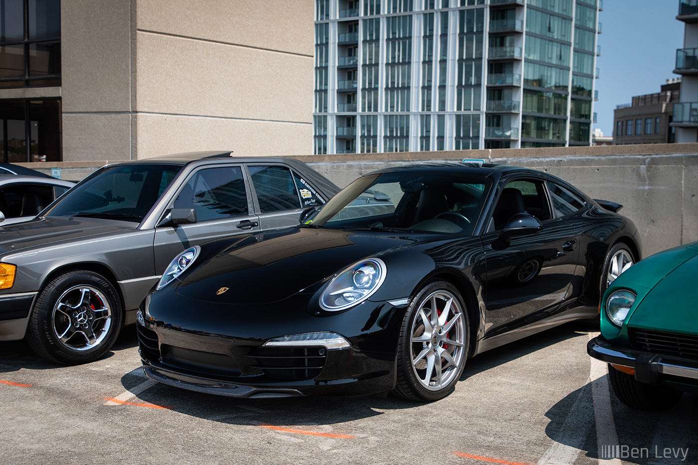 Black Porsche 911 at Lincoln Park Car Meet