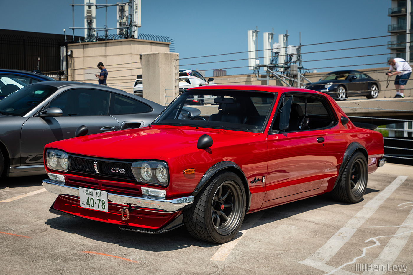 Classic Red Nissan Skyline GT at Cars at Lincoln Common
