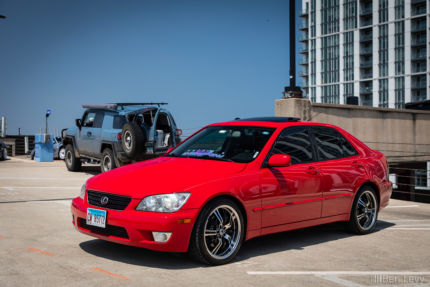Red Lexus IS300 at Cars at Lincoln Common
