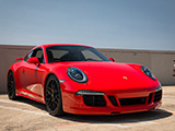 Red Porsche 911 GTS in Chicago