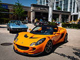 Orange Lotus Elise at Cars at Lincoln Common
