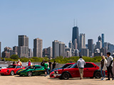 The Chicago Skyline During Cars at Lincoln Common