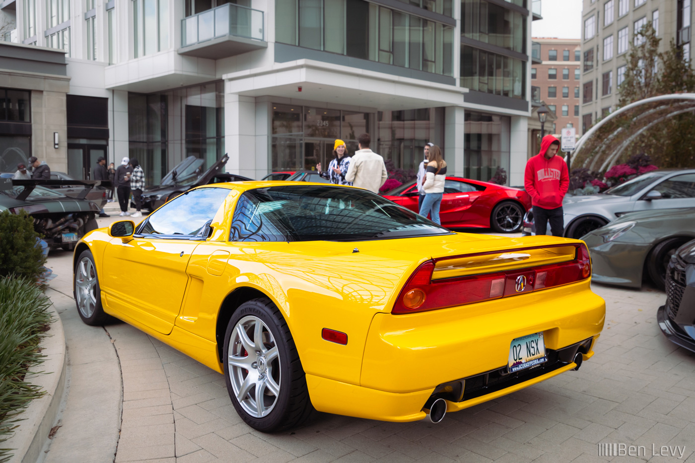 Yellow Acura NSX at Car Meet in Chicago