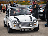 Peace Sign in the Right-Hand Drive Mini