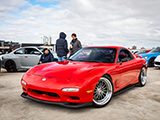 Red FD Mazda RX-7 at Cars at Lincoln Common