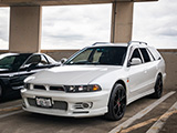 White Mitsubishi Legnum VR-4 at Car Meet in Chicago