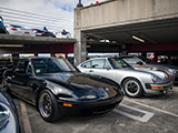 Miata and 911 at Chicago Car Meet
