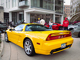 Yellow Acura NSX at Car Meet in Chicago