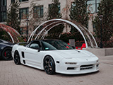 White Acura NSX at Car Meet in Chicago