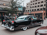 Black '55 Caddy in Lincoln Park in Chicago