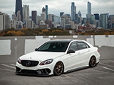 Bagged White E550 Sedan at Cars at Lincoln Common