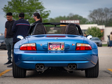 Rear of Blue M Roadster