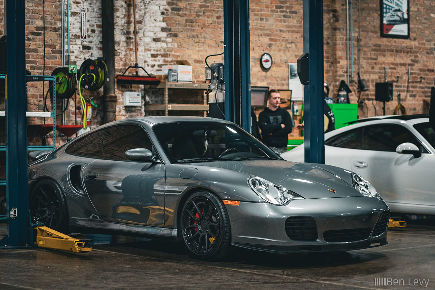 Grey Porsche 911 Turbo at Midwest Performance Cars