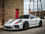 White Porsche 991 GT3 Touring inspired by Bowie