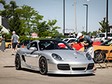 Customized Silver Porsche Cayman