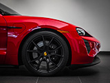 Black Front Wheel on a Porsche Taycan GTS Sport Turismo