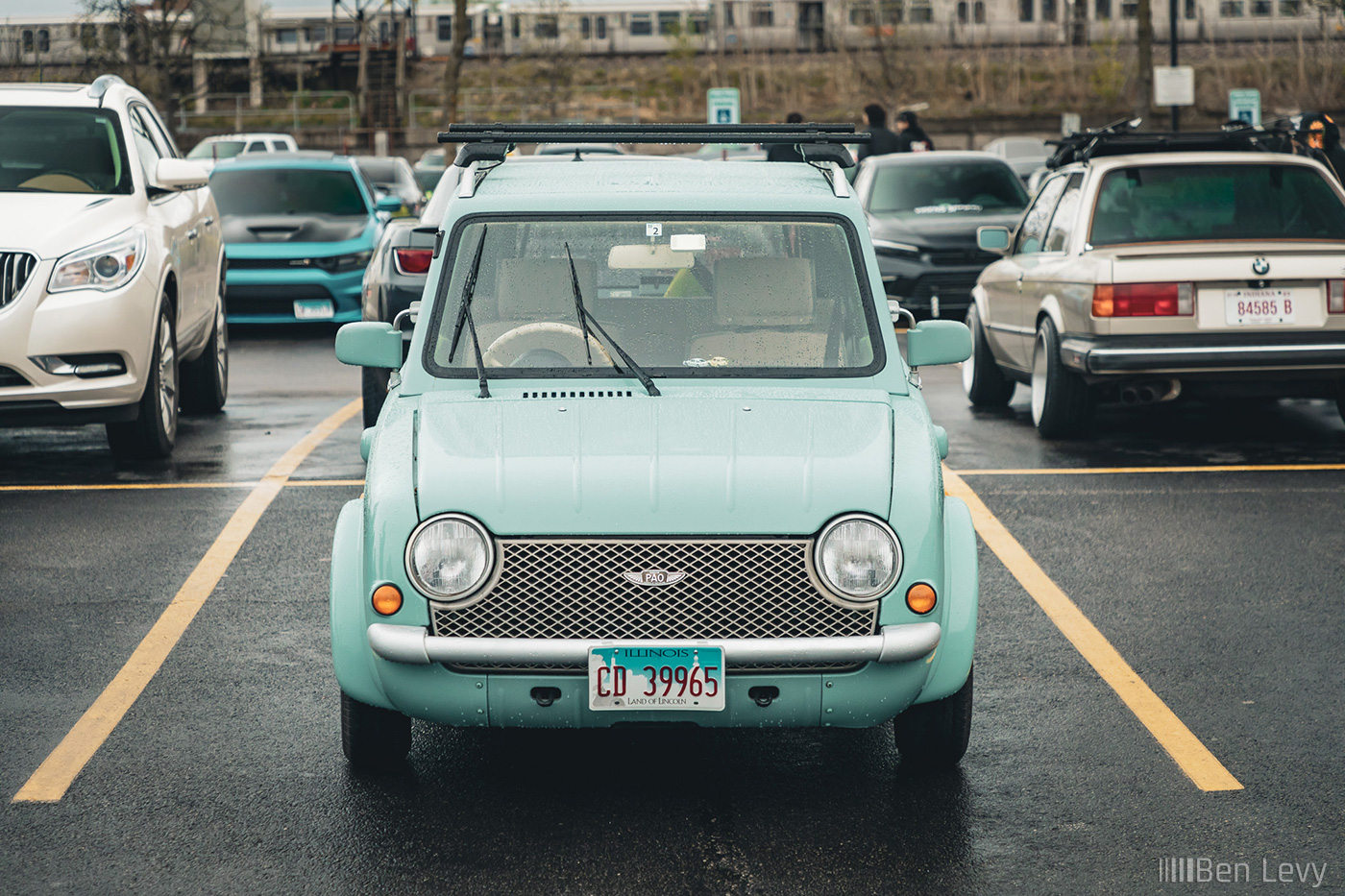 Nissan Pao at Car Meet in River Forest