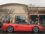 Side or Red Acura NSX from Team Nostalgic