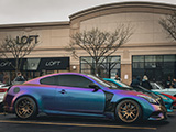 Side of Color-Shifting Infiniti G37 Coupe