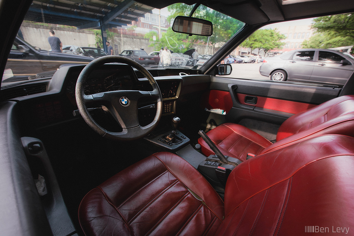 Red Leather Interior in BMW 633CSi