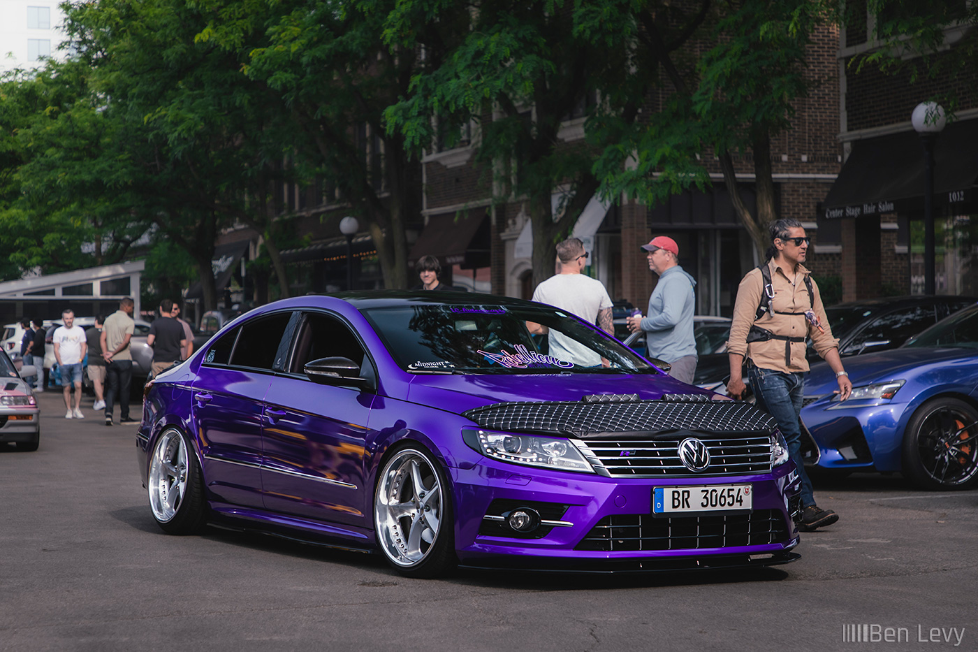 Purple Volkswagen CC at Cars and Coffee