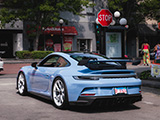 Aetna Blue Porsche GT3 at Car Meet in Oak Park