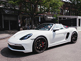 White Porsche Boxster GTS