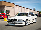 White, E38 BMW 7 Series with AC Schnitzer Parts