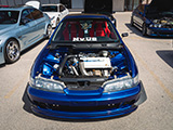Big Turbo on Blue DC2 Acura Integra