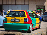 Rear of Imported VW Polo Harlequin