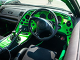 Green Interior in Right-Hand Drive Toyota Supra