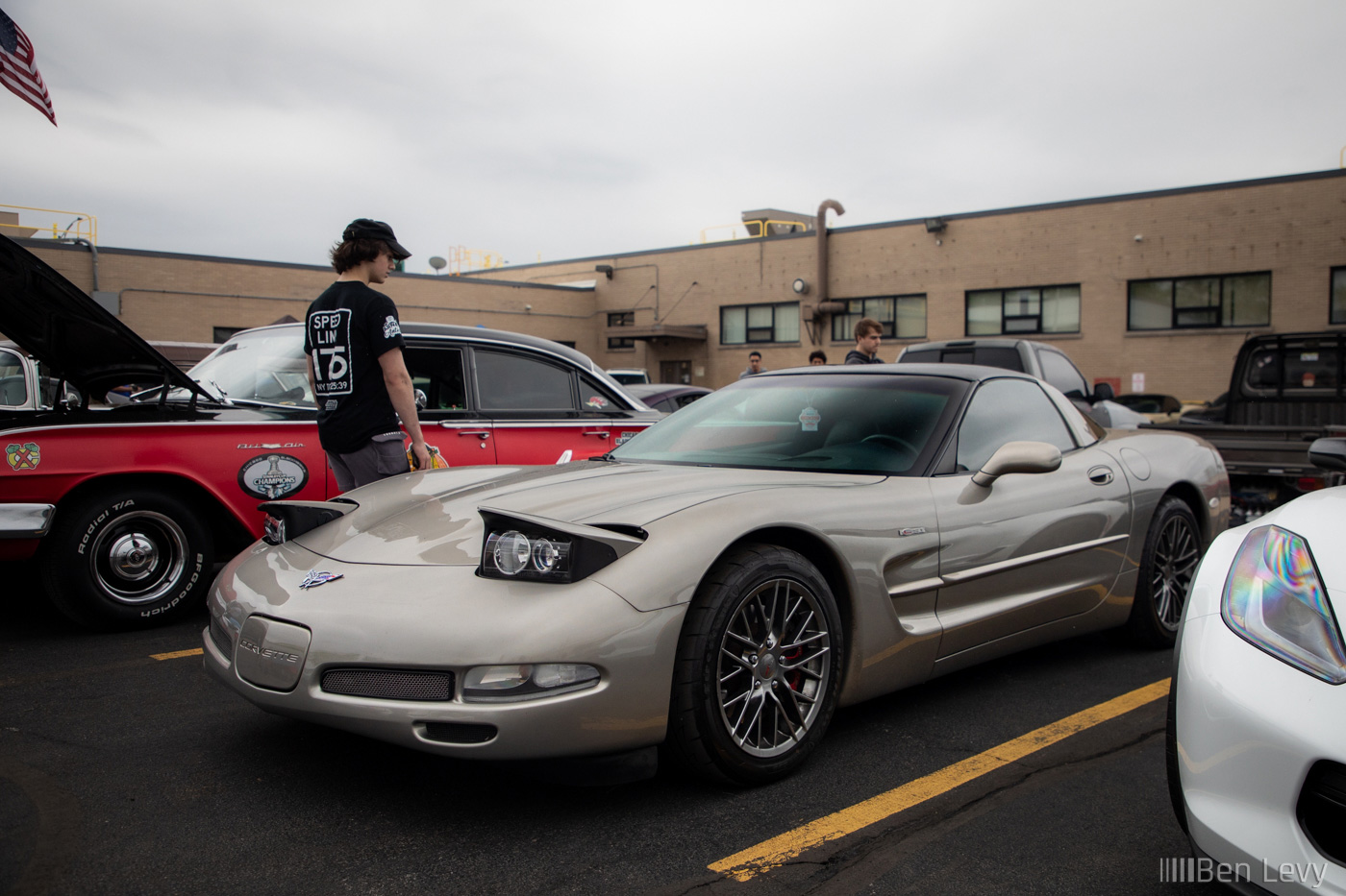 Chrome Popups on C5 Corvette at Cars & Coffee