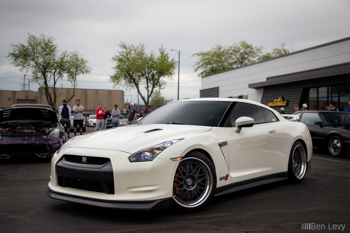 White R35 GT-R with Alpha 7 Performance Package