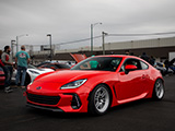 Red Subaru BRZ at Chicago Cars and Coffee