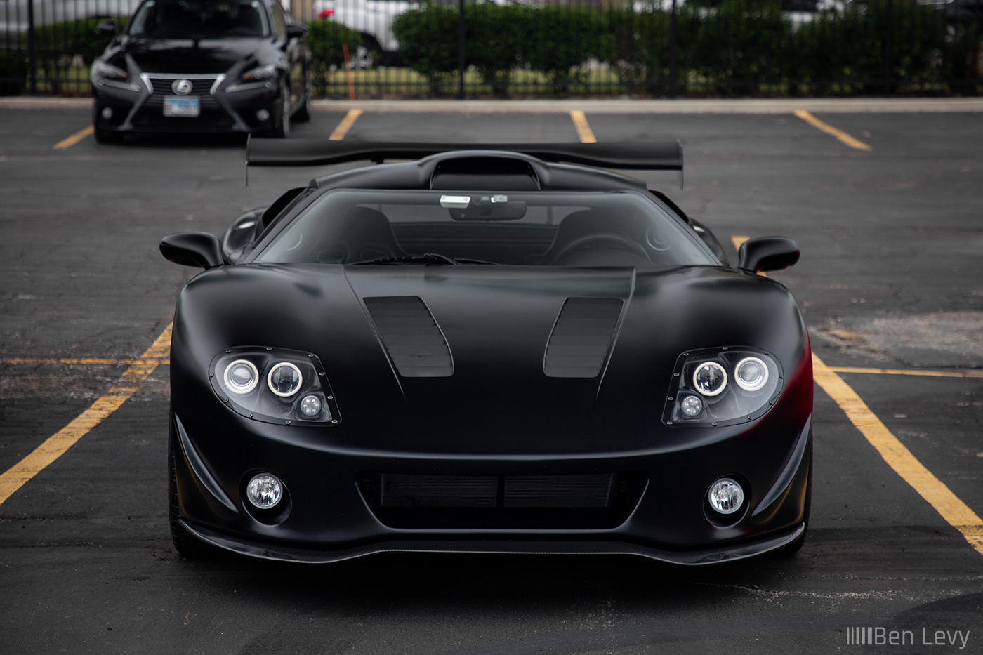 Matte Black GTM Supercar at a Cars and Coffee in Chicago