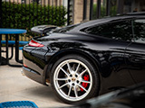 Rear Wheel of Porsche 911 Carrera S
