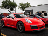 Red Porsche 911 Carrera T