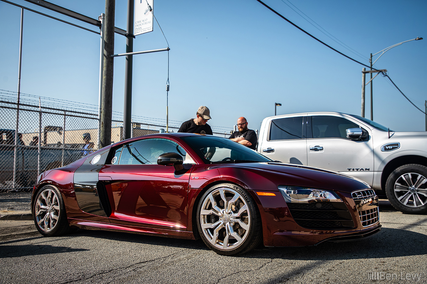 Classic Red Pearl Effect Audi R8 V10 in Chicago