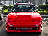 180SX front on Red S13 in Chicago