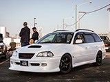 White Toyota Caldina in Chicago