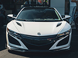 Front of White NC1 Acura NSX