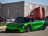 Green Wrap on McLaren 720S in Chicago