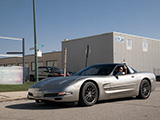 C5 Corvette Arriving for Cars and Coffee