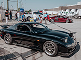 Black Mazda RX-7 at STA-BIL/303 Cars & Coffee
