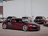Audi R8 V10 leaving a car meet in Chicago