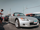 Silver Honda S2000 at STA-BIL/303 Cars & Coffee