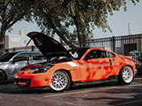 Nissan 350Z with Custom Orange Paint