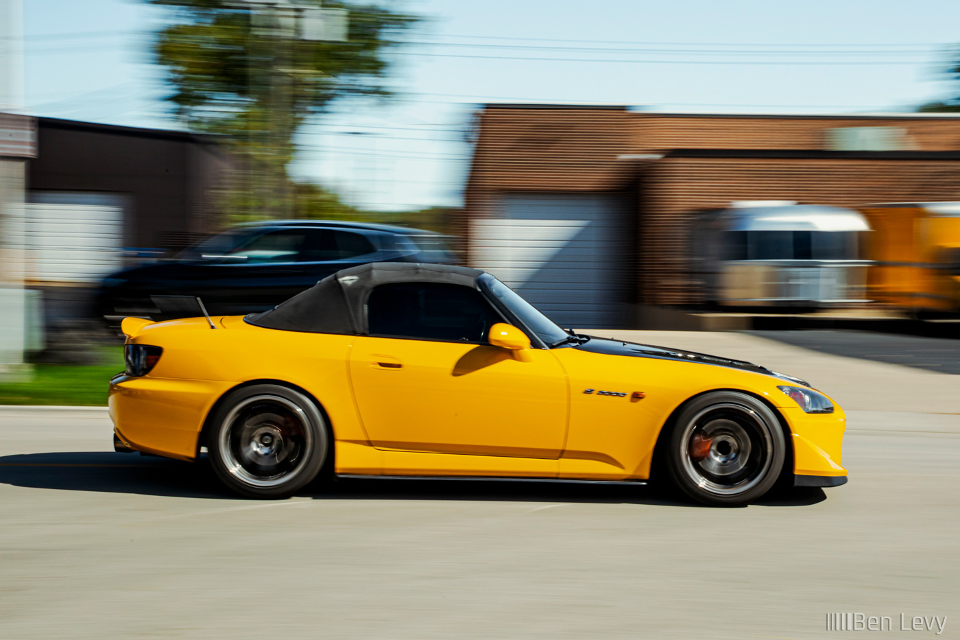 Yellow S2000 on the Road