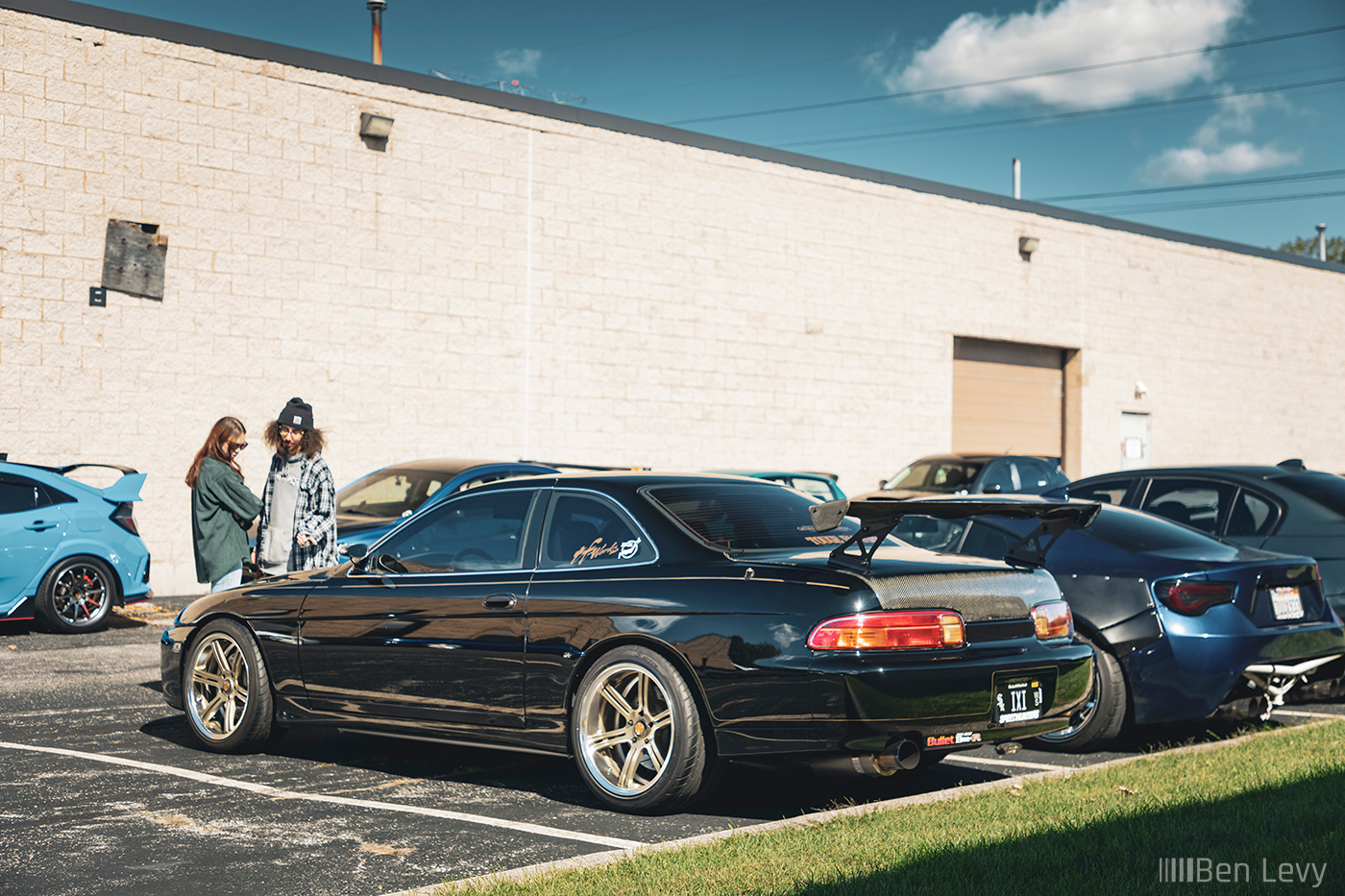 Black Lexus SC300 with Carbon Fiber Trunklid